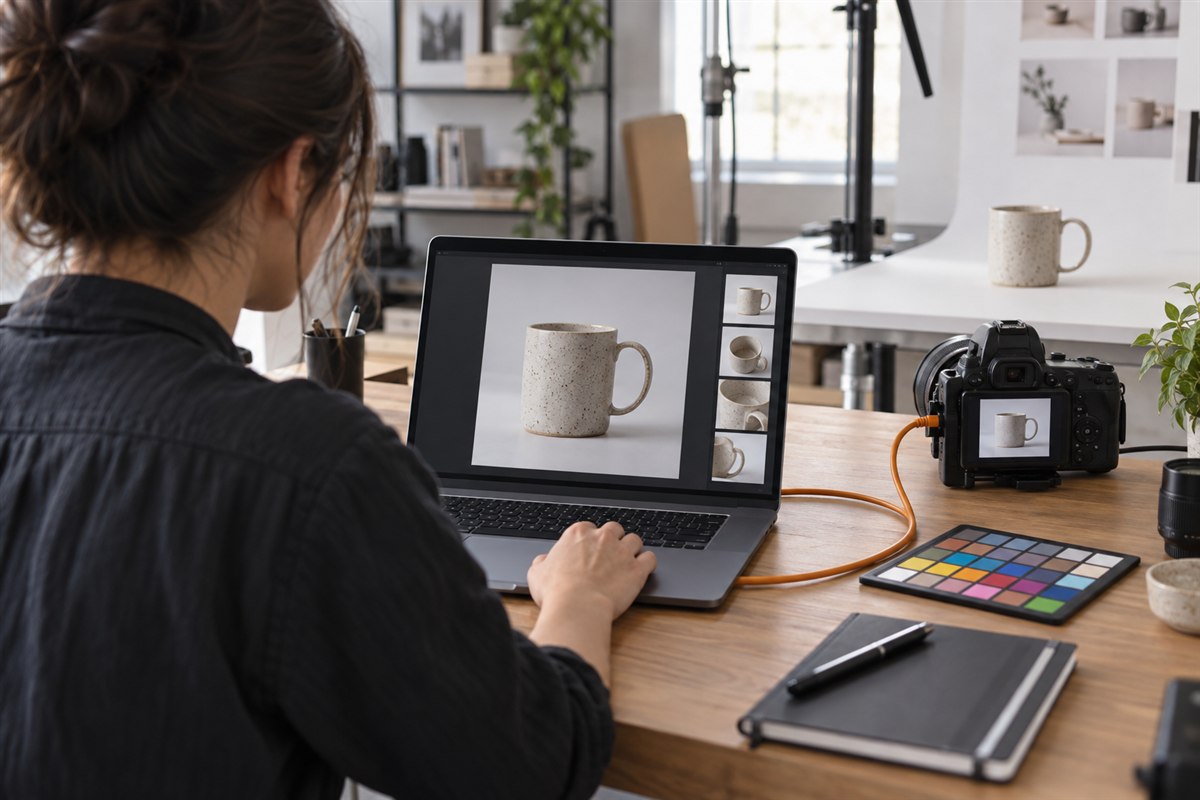 Perlengkapan pendukung untuk kamera fotografi produk