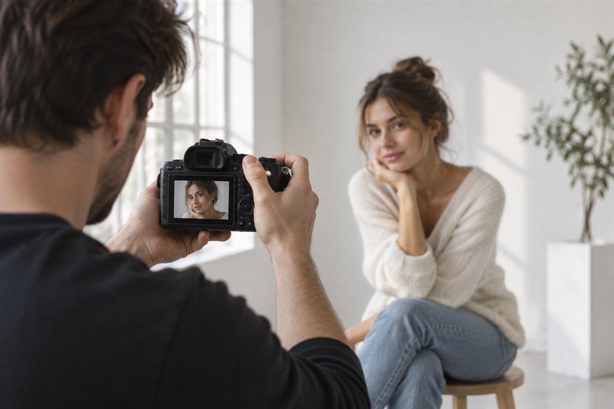setting kamera portrait